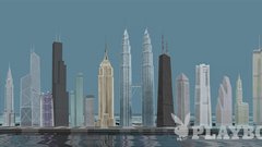 1. Citicorp Center (280 m) New York 1977, arh. Hugh Stubbin,
2. Chrysler Building (319 m) New York 1930, arh. William Van Alen,
3. Bank of China (369 m) Hongkong 1988, arh. I. M. Pei,
4. Hongkong Bank (179 m) Hongkong 1986, arh. Norman Foster,
5. Sears Tower (443 m) Chicago 1974, arh. Skidmore, Owings and Merill,
6. Rialto Center (242m) Melbourne 1985, arh. Gerard de Preu,
7. Seagram Building (160 m) New York 1958, arh. Mies van der Rohe,
8. Empire State Building (381 m) New York 1931, arh. R. Shreeve, W. Lamb, A. Harmon,
9. Petronas Towers (450m) Kuala Lumpur 1998, arh. Cesar Pelli,
10. John Hancock Center (344m) Chicago 1969, arh. Fazlur Khan,
11. One Canada Square (244 m) London 1991, arh. Cesar Pelli,
12. Landmark Tower (296 m) Jokohama 1993,
13. Republic Bank Center (238 m) Huston 1984, arh. Philip Johnson,
14. Woolworth Building (241 m) New York 1913, arh. Cass Gilbert,
15. World Trade Center (417 m) New York 1972, arh. Minoru Jamasaki, 