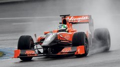 Dirkalnik Virgin Racinga je imel na prvih testiranjih veliko težav.
