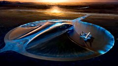 Koncept vesoljskega vzletišča za Virgin Galactic