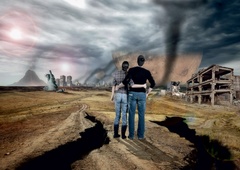 Naravne katastrofe:  poplave, potresi, vulkani in tropske nevihte