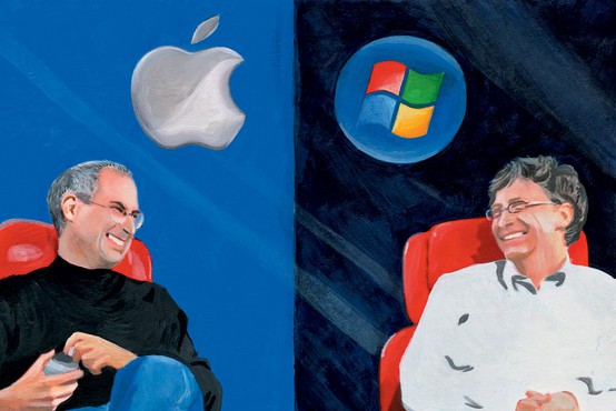 Vzpon tehnogigantov Apple in Microsoft