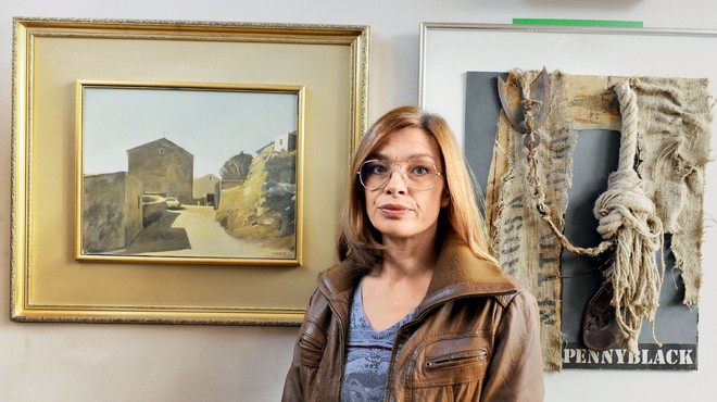Svetlana Sovrè: "Slikarstvo je bilo pač del naše družine" (foto: Primož Predalič)