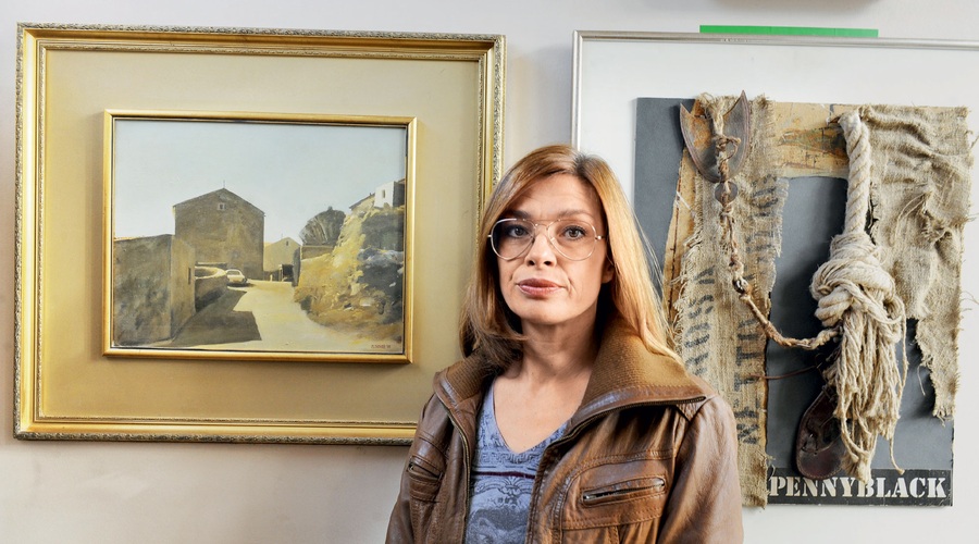Svetlana Sovrè: "Slikarstvo je bilo pač del naše družine" (foto: Primož Predalič)