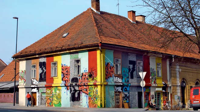 Jurij Lozić: 'Grafiti lahko degradiranim površinam dajo dodatno vrednost' (foto: Goran Antley, osebni arhiv, Otta Schadea, arhiv 1107 Klan)