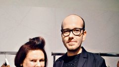 Peter Movrin v družbi s Suzy Menkes,