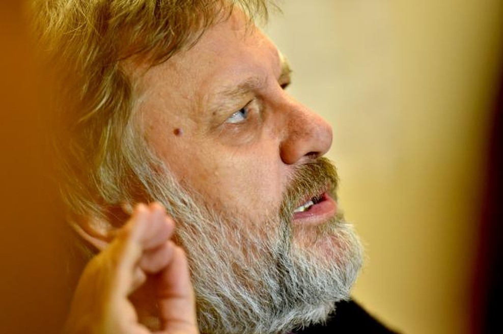 Filozof Slavoj Žižek med prejemniki nagrade Hemingway (foto: STA)