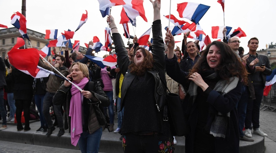 Emmanuel Macron prepričljivo zmagal na predsedniških volitvah v Franciji (foto: profimedia)