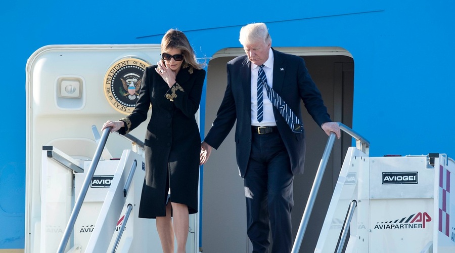 Trumpov obisk na Bližnjem vzhodu je večkrat sprožil posmeh na Twitterju! (foto: profimedia)