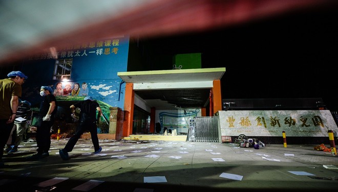 Pred vrtcem v kitajskem Fengxianu eksplodirala doma narejena bomba! (foto: profimedia)