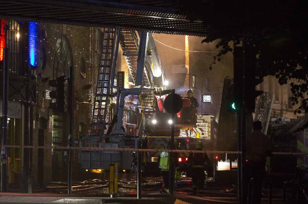 Londonsko tržnico zajel požar (foto: profimedia)