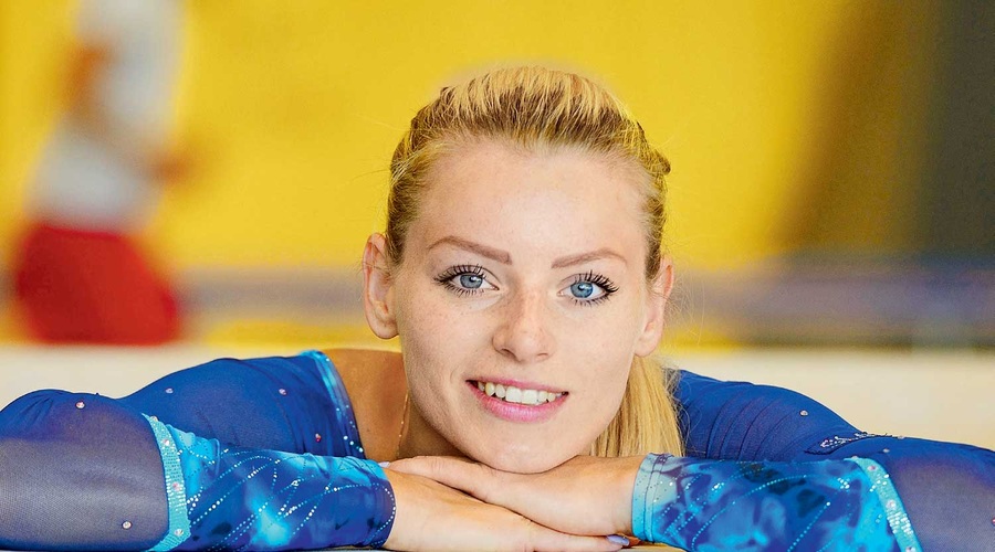 Teja Belak: Gimnastika je šport, v katerega moraš vložiti veliko dela (foto: Primož Predalič)