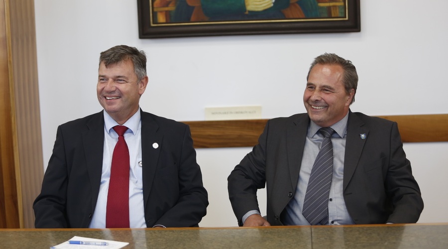 Dr. Peter Gašperšič in Alojzij Kastelic (foto: Tina Ramujkić)