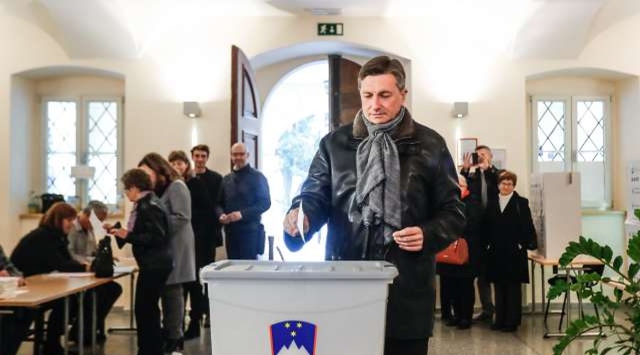 Borut Pahor: "Danes sem veliko bolj miren kot v prvem krogu!" (foto: Stanko Gruden/STA)