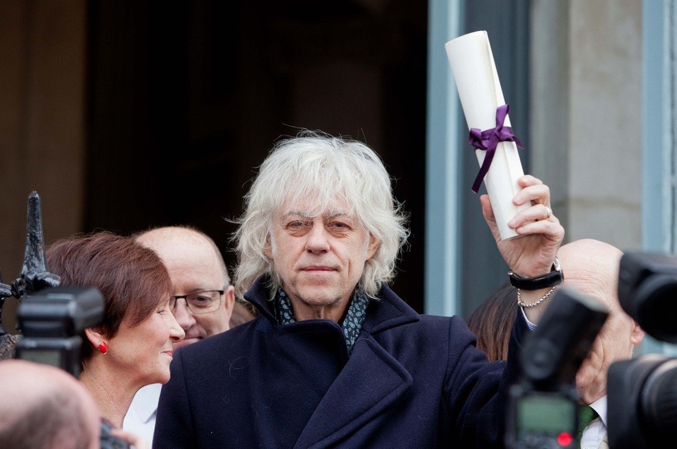 Bob Geldof protestno vrnil naziv častnega občana Dublina (foto: profimedia)