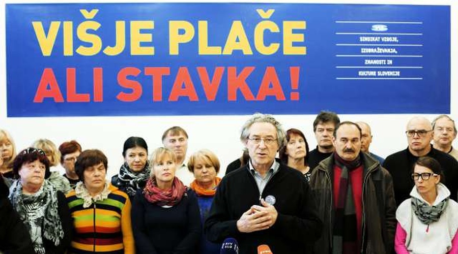 Po stavki 14. marca Sviz obljublja še stavko za 17. april! (foto: Danijel Novakovič/STA)