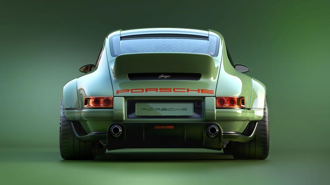 Porsche 911: Absintno zelena zver (foto: Singer Vehicle Design)