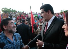 Nogometni zvezdnik Maradona podprl Madura v boju za predsedniški položaj v Venezueli