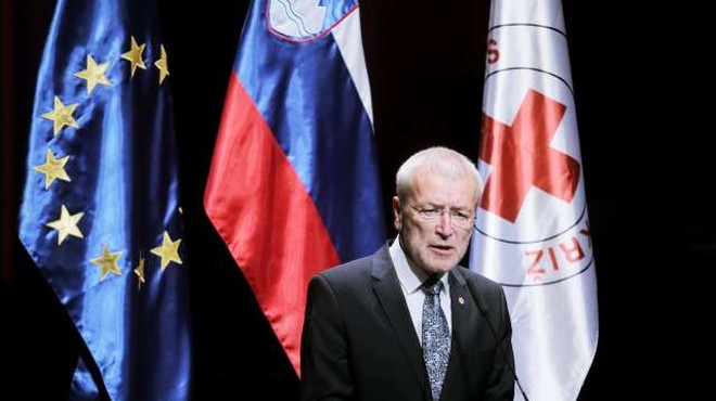 Dušan Keber: "Vprašajte se, zakaj v dveh letih odhaja že drugi predsednik Rdečega križa Slovenije!" (foto: Daniel Novakovič/STA)