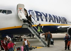 Ryanair je zaradi slabosti potnikov pristal v Nemčiji namesto v Zadru