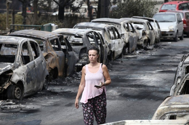 Požar v bližini Aten bi bil lahko tudi podtaknjen, kažejo indici! (foto: profimedia)