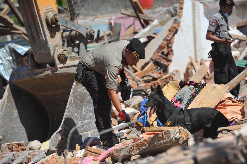 Indonezijski otok se je znova tresel, število žrtev nenehno narašča (foto: profimedia)