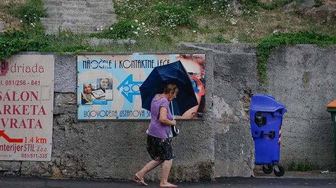 Ponekod na Hrvaškem hudo neurje, siloviti sunki vetra, dež in toča (foto: Profimedia)