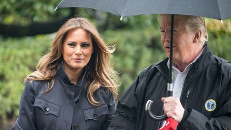 Trumpova obiskala območja, ki jih je prizadel orkan Michael