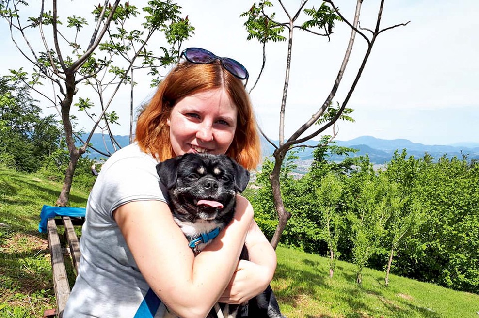 Prisrčna zgodba o Vanessi Arnšek in psu Bossu (foto: osebni arhiv)