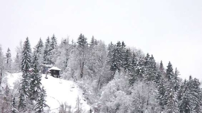 V avstrijskih Alpah je zaradi močnega sneženja obtičalo več tisoč ljudi (foto: STA)