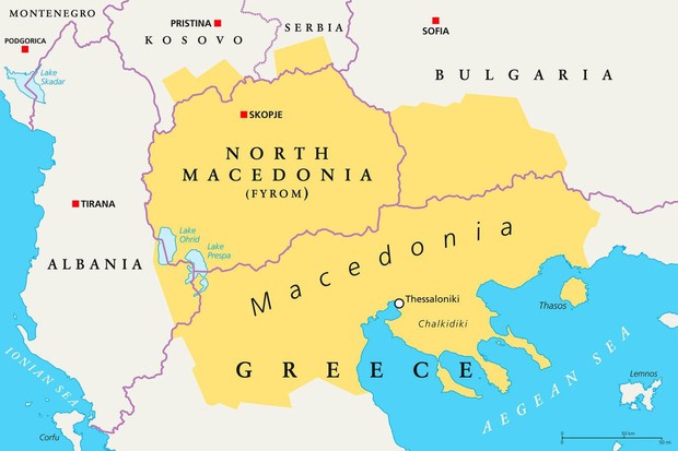 Na makedonski meji začenjajo s postavljanjem tabel Severna Makedonija (foto: profimedia)