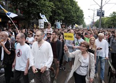 Protestniki v Beogradu zahtevajo, da nekdo od njih v živo spregovori v večernih poročilih