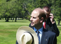 Britanski princ Edward začenja obisk v Sloveniji