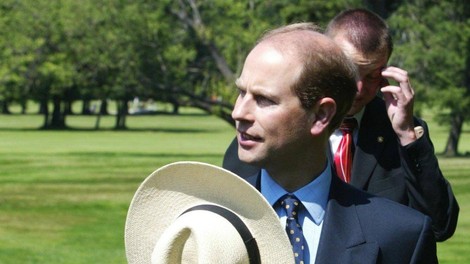 Britanski princ Edward začenja obisk v Sloveniji