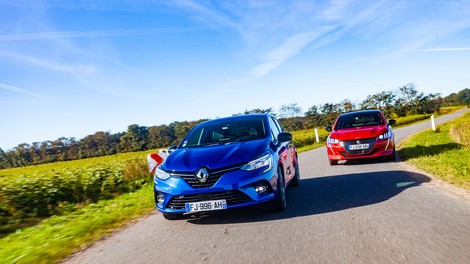Ekipa Avto magazina naredila primerjavo Renault Clia in Peugeot 208