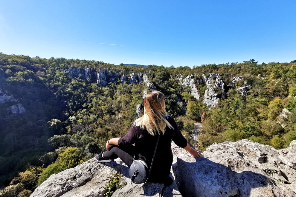 Razgled nad mogočno udornico Risnik