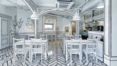 Kaj menite: je na fotografiji resnična kavarna ali risanka?