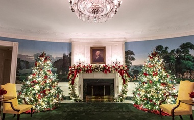 Praznična dekoracija Bele hiše letos v duhu Amerike
