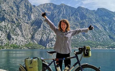 Norvežanka s kolesom iz Južne Afrike do Norveške s postankom v Sloveniji