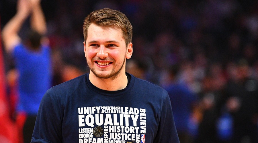 Luka Dončić kot prvi Slovenec v prvi peterki na tekmo zvezd (foto: profimedia)