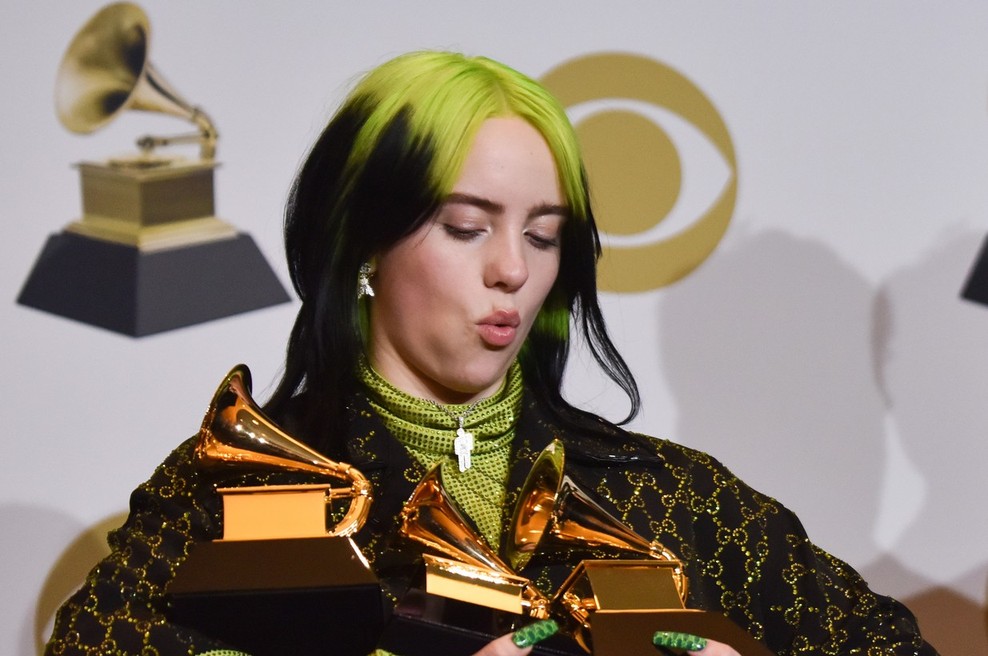 Na grammyjih je blestela 18-letna Billie Eilish (foto: profimedia)