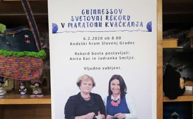 Anita in Jadranka s Koroške v lov za Guinnessovim rekordom v kvačkanju