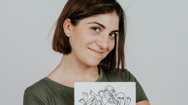 Maruša Žemlja: Ilustratorka, ki riše z eno samo potezo (foto: Polona Bartol)