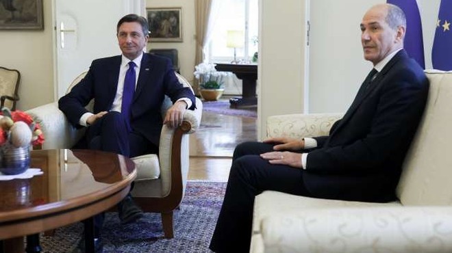 Pahor državnemu zboru predlaga Janšo za predsednika vlade (foto: Nik Jevšnik/STA)