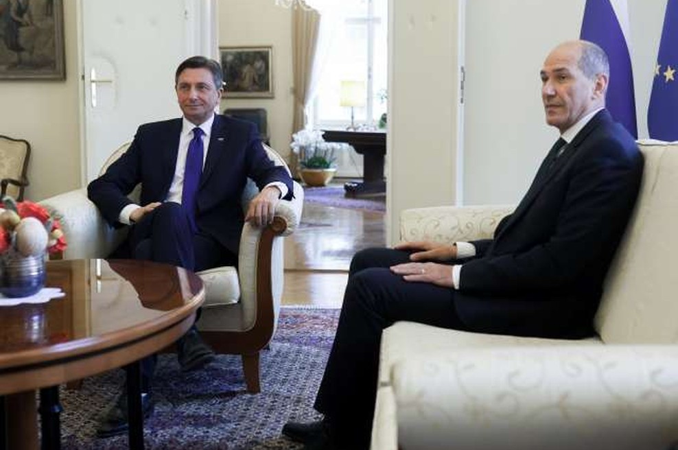 Pahor državnemu zboru predlaga Janšo za predsednika vlade (foto: Nik Jevšnik/STA)