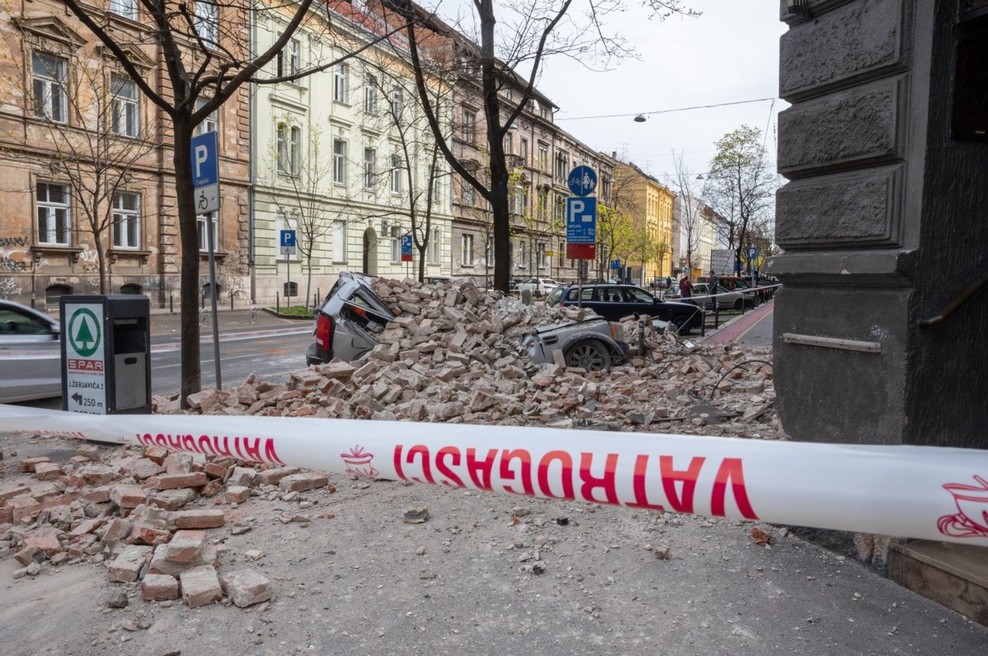 Prva groba ocena škode po potresu v Zagrebu znaša 270 milijonov evrov (foto: profimedia)