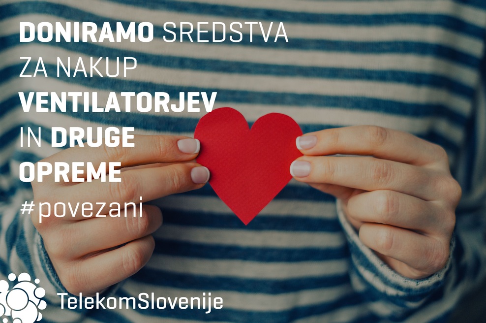 Telekom Slovenije bo UKC Ljubljana in UKC Maribor za nakup ventilatorjev in druge opreme za zdravljenje bolnikov s koronavirusom skupno doniral 40.000 evrov (foto: promocijski materiali)