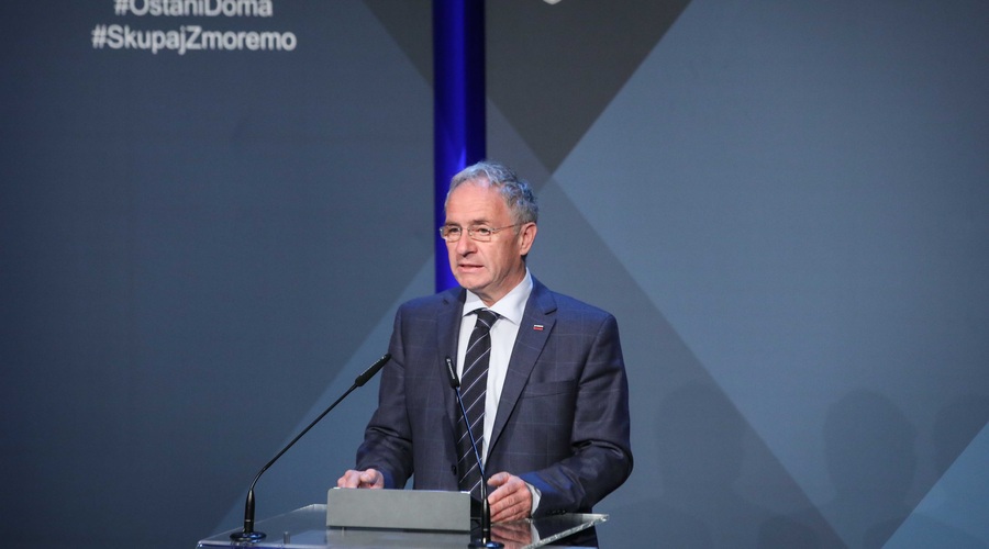 Notranji minister Aleš Hojs sprejel odstop državnega sekretarja Franca Breznika (foto: Anže Malovrh/STA)