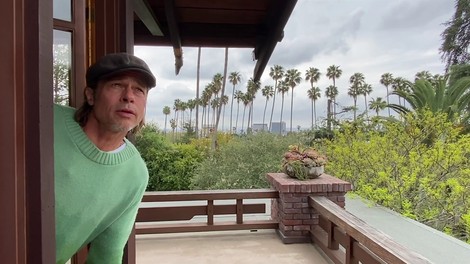 Oskarjevec Brad Pitt na kratko postal vremenar