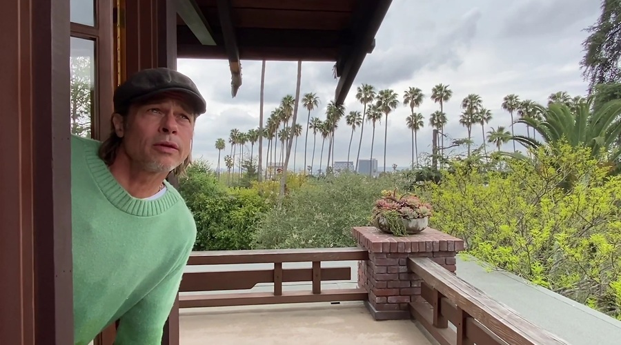 Oskarjevec Brad Pitt na kratko postal vremenar (foto: Profimedia)