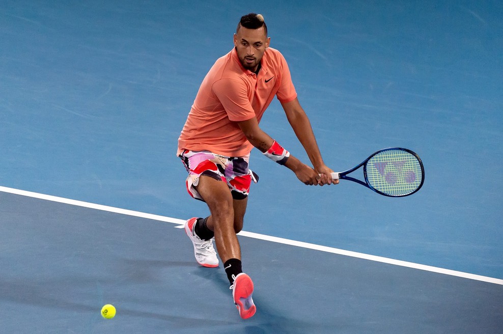 Teniški igralec Stefanos Tsitsipas si je privoščil soigralca Nicka Kyrgiosa (foto: Profimedia)